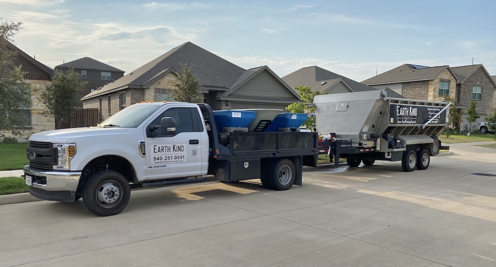 Earth kind services pickup truck